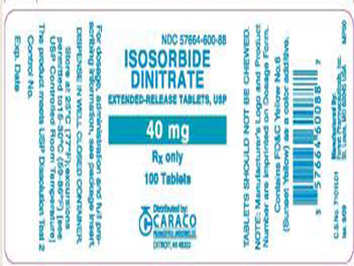 Isosorbid dinitrat - Thuốc chống đau thắt ngực