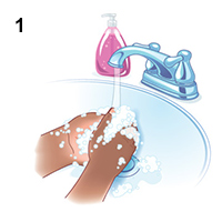 Rửa tay trước khi sử dụng thuốc bơm xịt mũi