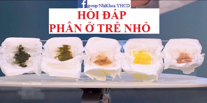 Phân ở trẻ nhỏ - Câu hỏi thường gặp