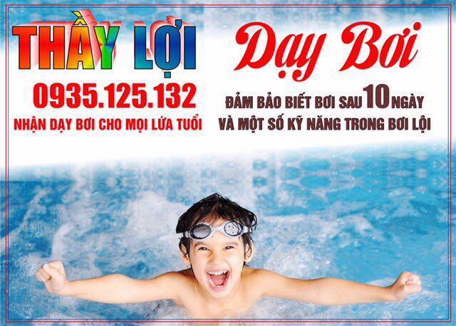 Lớp học bơi ở Huế