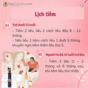 Lịch tiêm vắc xin HPV