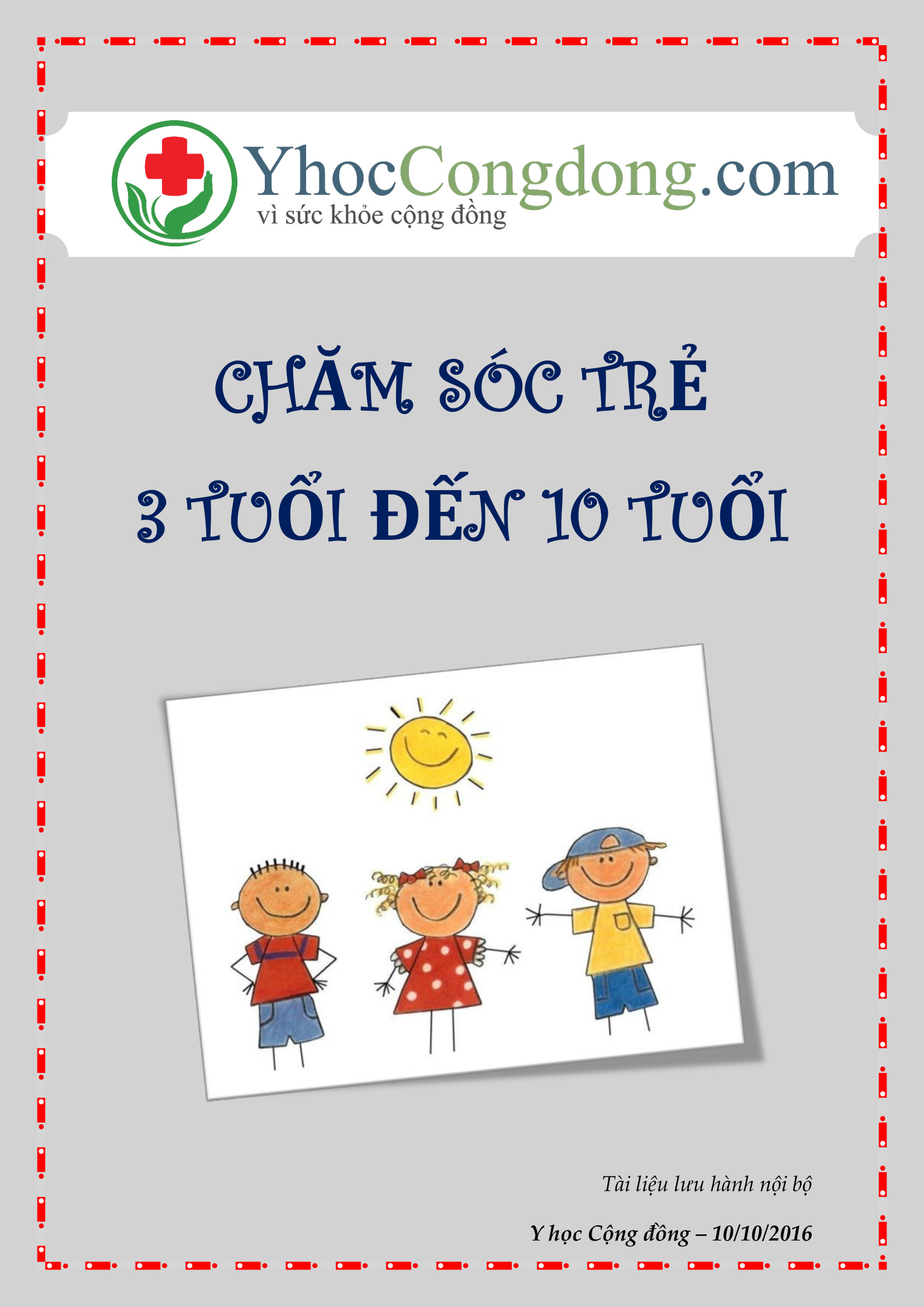 Ebook – Chăm sóc trẻ 3 tuổi đến 10 tuổi
